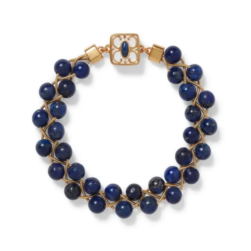 Spanish Baldric Lapis Braided Bracelet