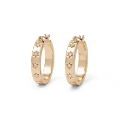 Star Hoop Earrings