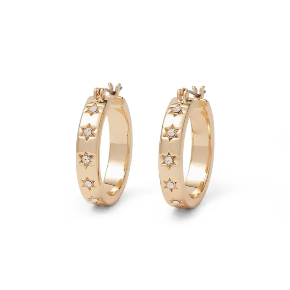Star Hoop Earrings