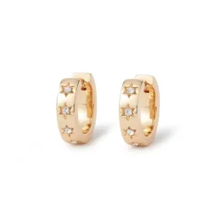 Star Huggie Earrings