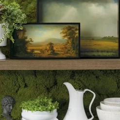 Sublime Landscapes Duncanson Cows Watering In A Stream Small Lacquer Tray