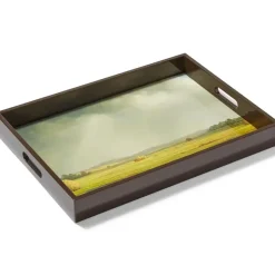 Sublime Landscapes Heade Newburyport Meadows Large Lacquer Tray