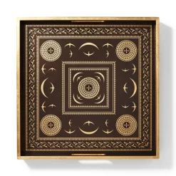 Sumatran Symbols Lacquer Tray