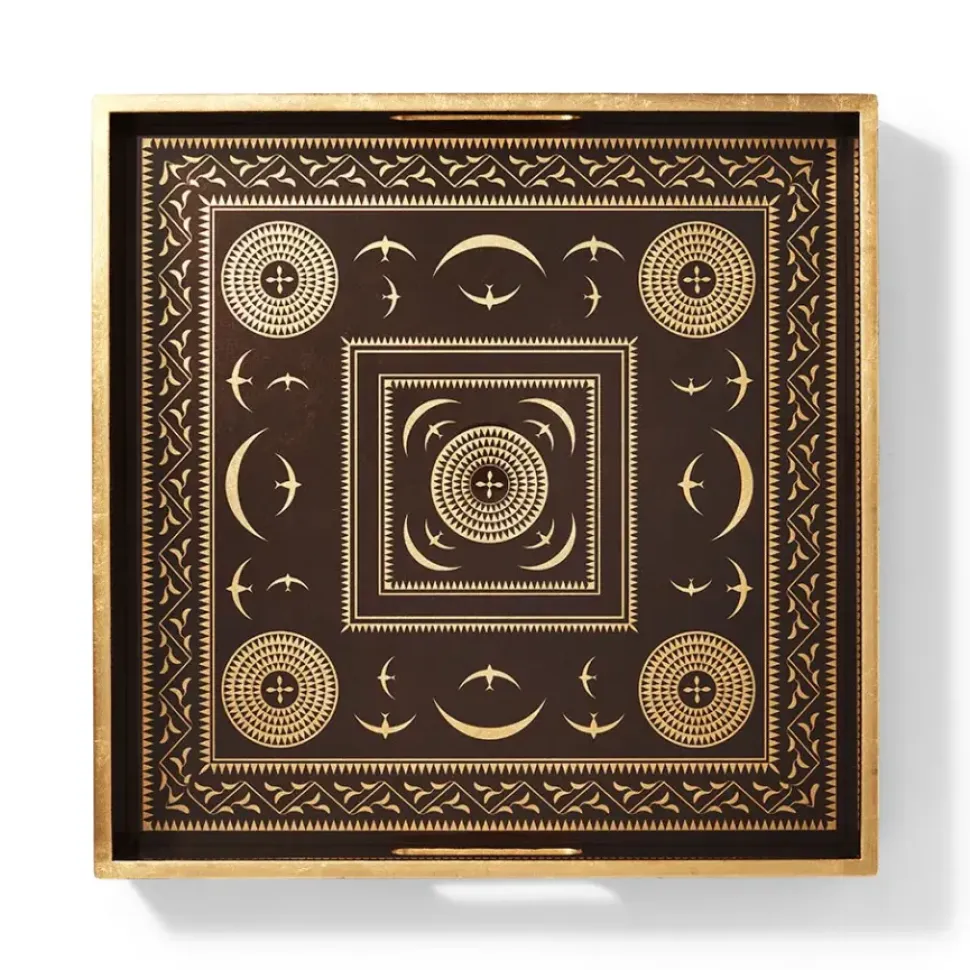 Sumatran Symbols Lacquer Tray