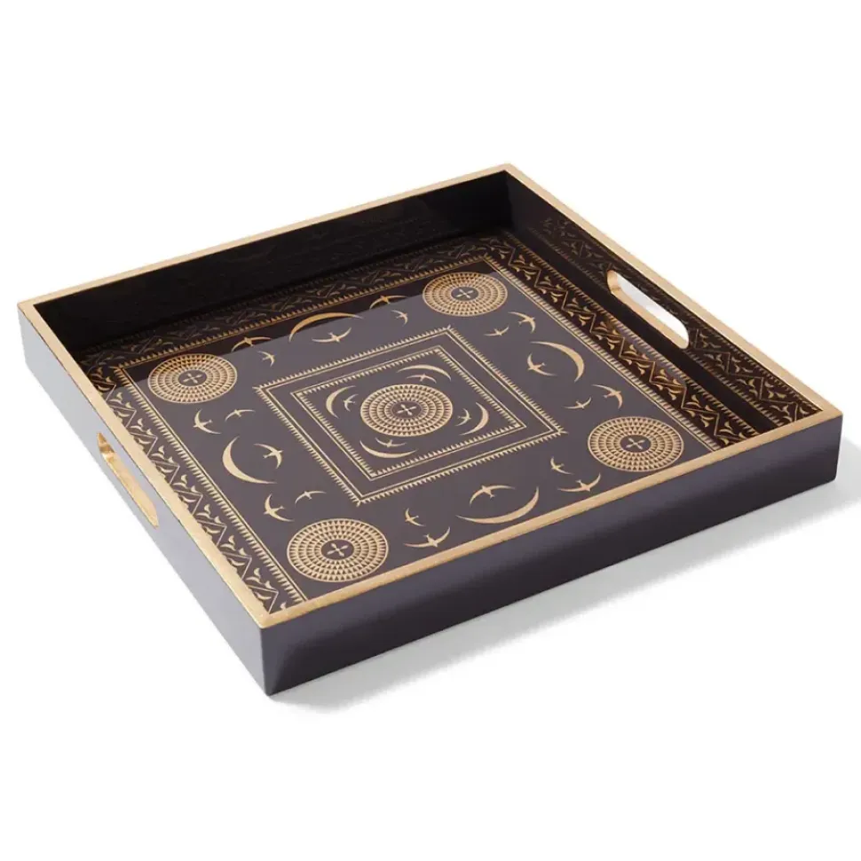 Sumatran Symbols Lacquer Tray