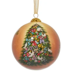 Tait-Henson Bower Of Beauty Hand-Painted Glass Ornament