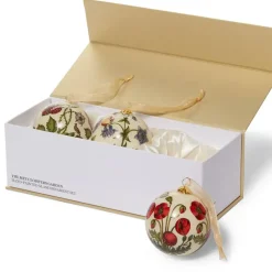 The Met Cloisters Garden Hand-Painted Glass Ornament Set