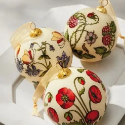The Met Cloisters Garden Hand-Painted Glass Ornament Set