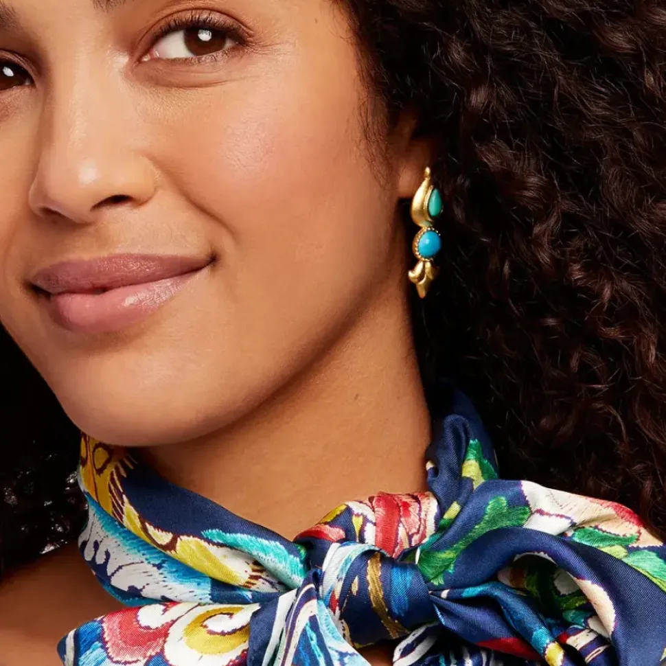 Tibetan Turquoise Drop Earrings