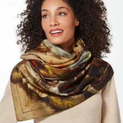 Tiepolo Allegory Of The Planets And Continents Oversize Unisex Oblong Silk Scarf