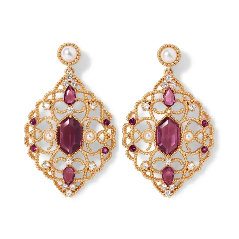 Turkish Amethyst Statement Earrings