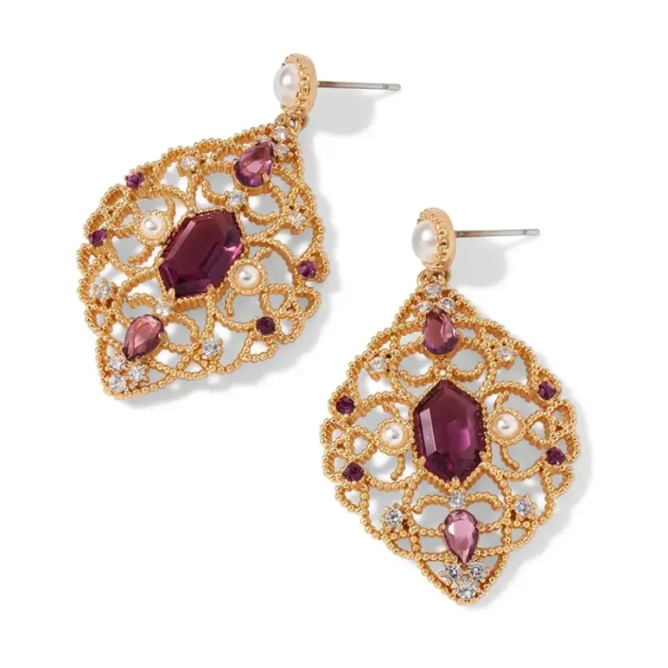Turkish Amethyst Statement Earrings