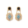 Turkmen Chain Drop Earrings
