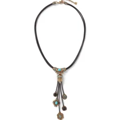 Turkmen Leather Statement Necklace