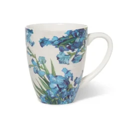 Van Gogh Irises Covered Mug With Tea Infuser