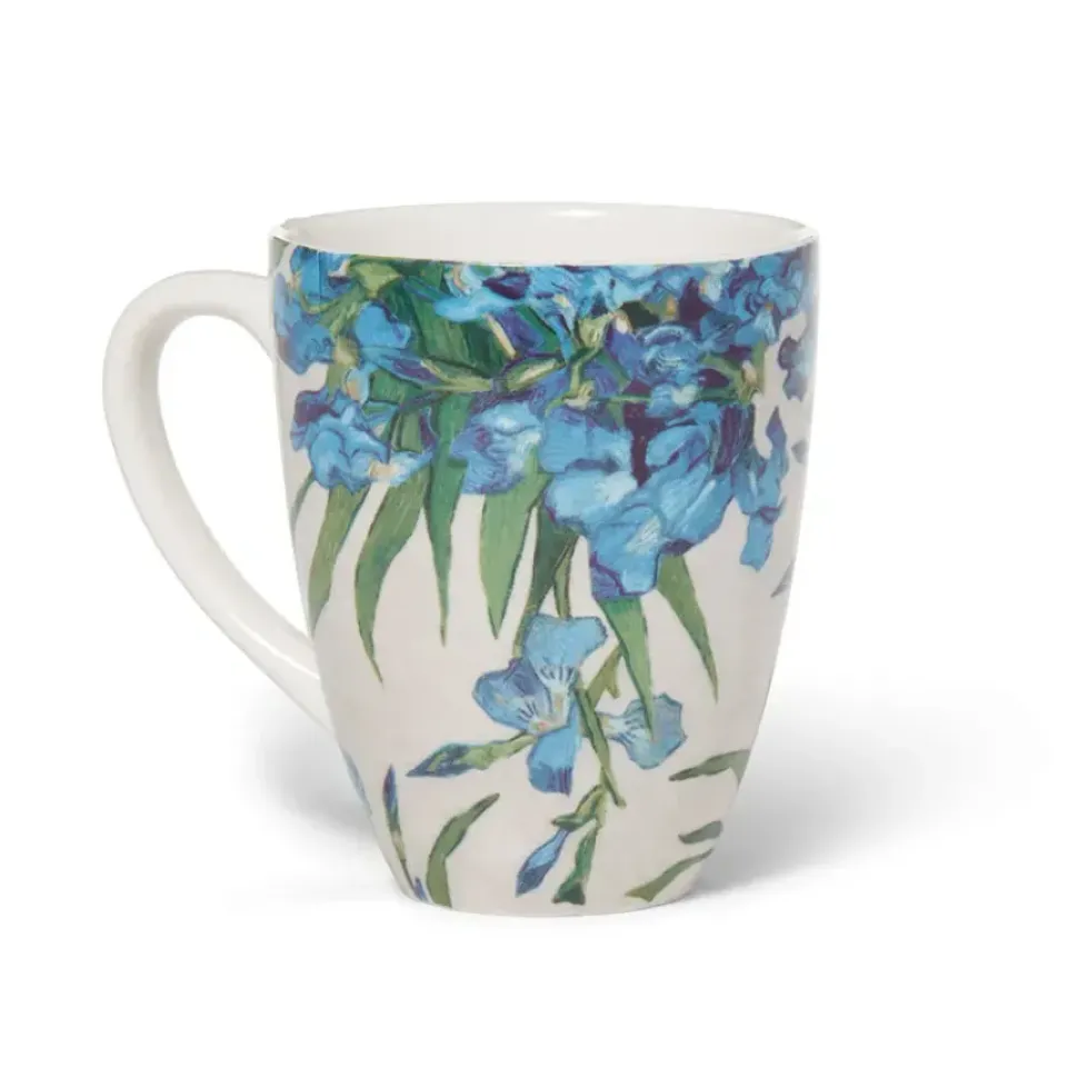 Van Gogh Irises Covered Mug With Tea Infuser