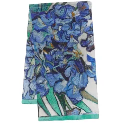 Van Gogh Irises Oblong Silk Scarf