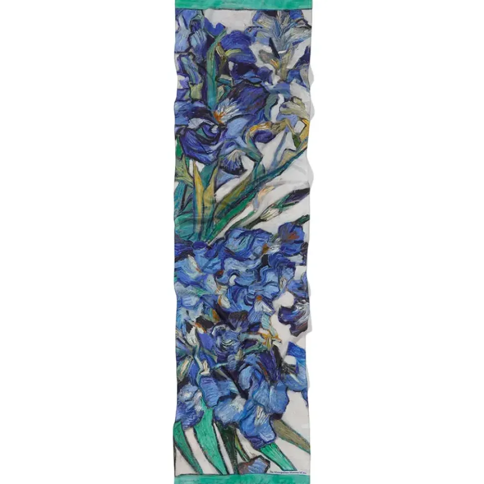 Van Gogh Irises Oblong Silk Scarf