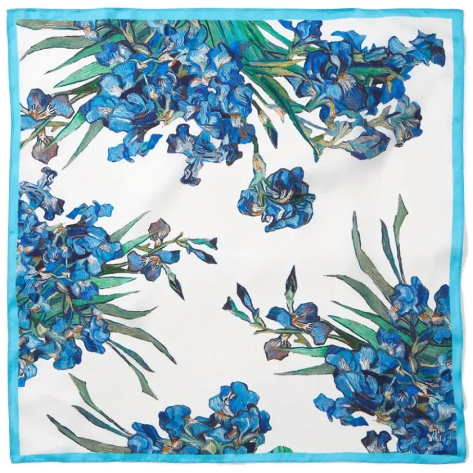 Van Gogh Irises Silk Neckerchief