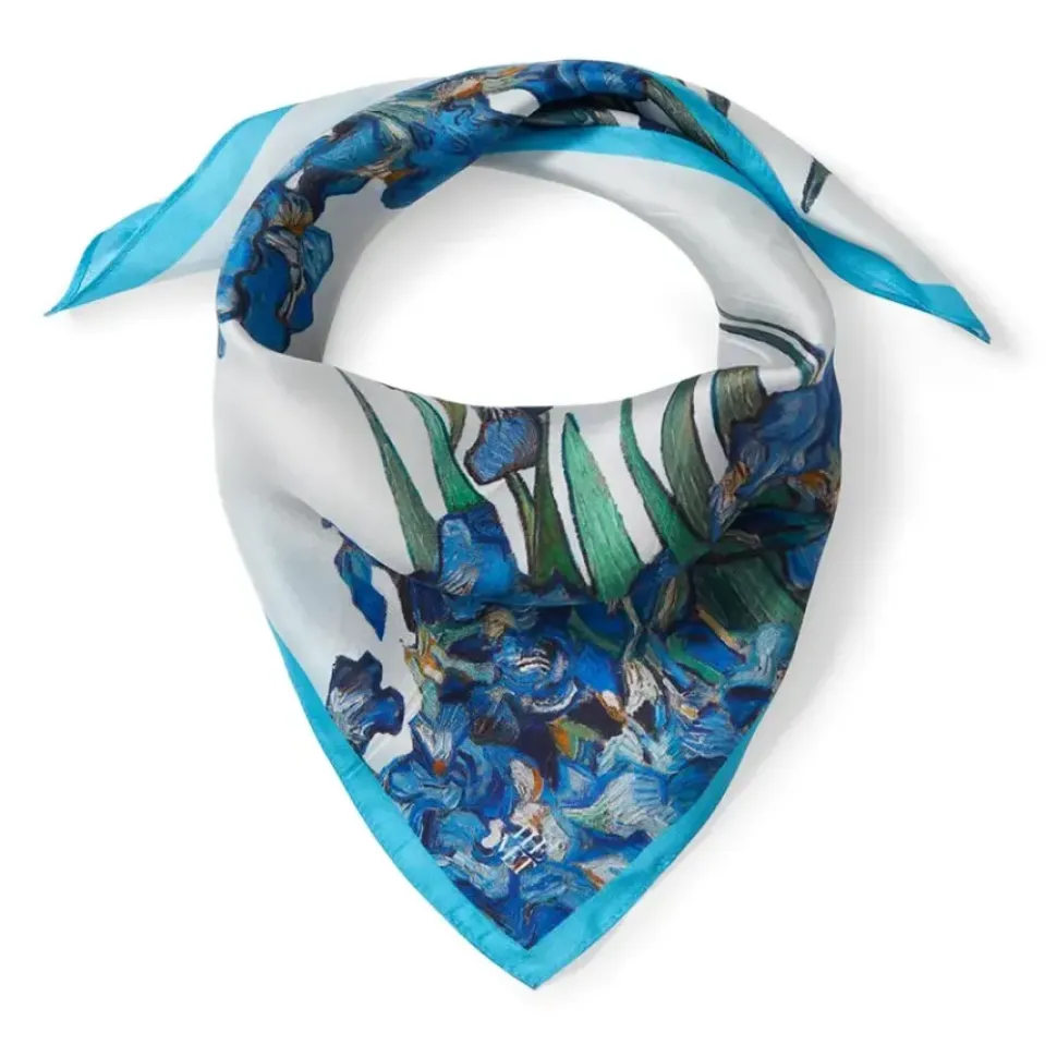 Van Gogh Irises Silk Neckerchief