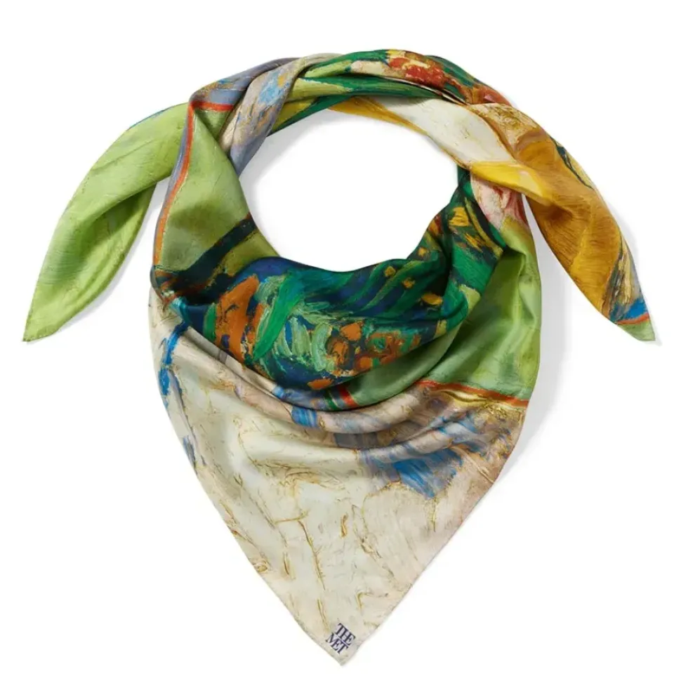 Van Gogh Oleanders Oversize Square Silk Scarf