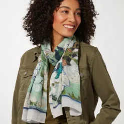 Van Gogh Roses Oblong Silk Scarf