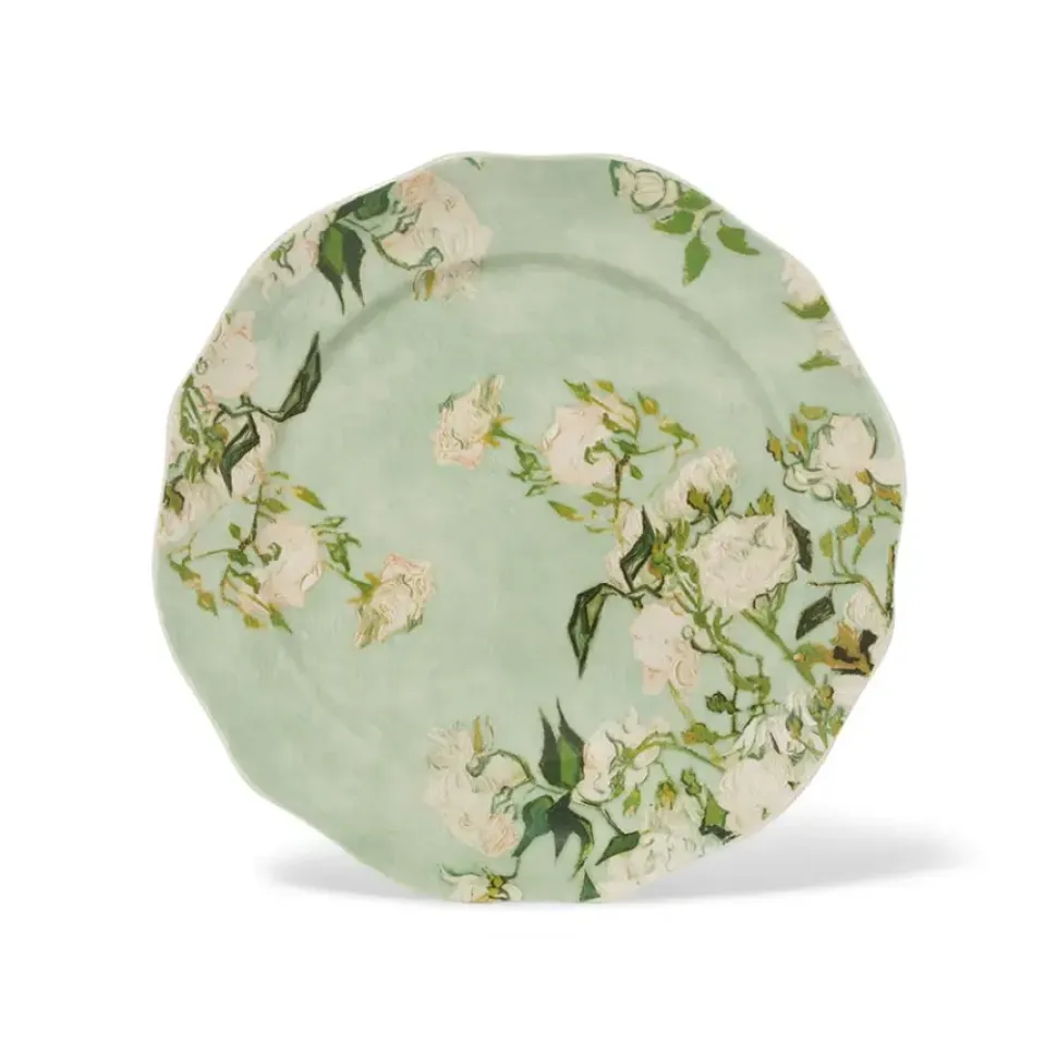 Van Gogh Roses Salad Plate