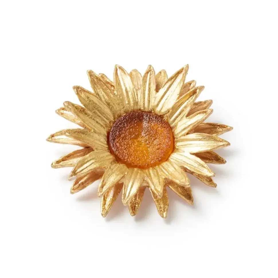 Van Gogh Sunflower Brooch