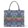 William Morris Peacock And Dragon Oversize Structured Tote