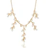 Willow Catkins Pearl Bib Necklace