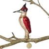 Woodpecker Glass Ornament