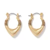 Wrapped Chevron Huggie Earrings