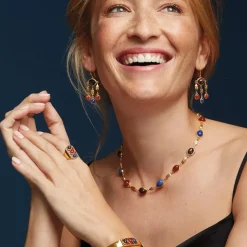 Ancient Gems Multistone Statement Necklace