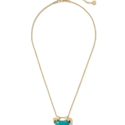 Cypriot Jade Crescent Pendant Necklace