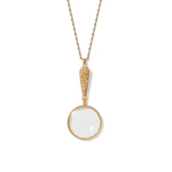 Gilded Age Magnifier Pendant Necklace
