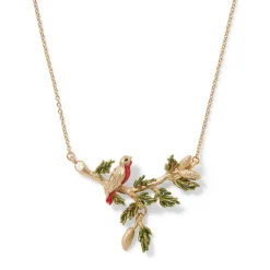 Holiday Birds Necklace