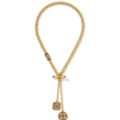 Medieval Byzantine T-Bar Lariat Necklace