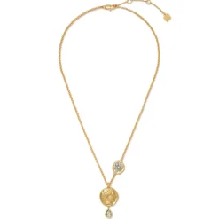 Mediterranean Coin Pendant Necklace